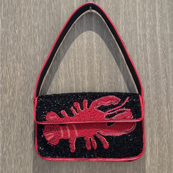 STAUD Tommy Beaded Lobster Shoulder Bag - Picture 4 of 15